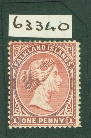 FALKLAND ISLANDS, VICTORIA 1d. (S.G. 21), ... 