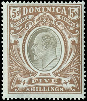 DOMINICA 1903, EDWARD VII set of 9 ... 