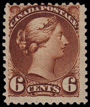 CANADA 1870-88, VICTORIA. 6c. (S.G. 86). ... 