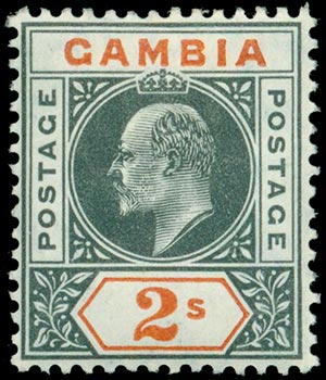 GAMBIA 1904/06, EDWARD VII, set of 13 ... 