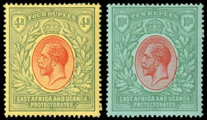 EAST AFRICA AND UGANDA, GEORGE V 4r (S.G.56) ... 