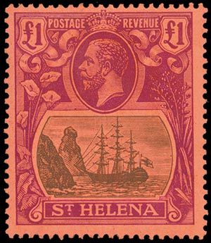 ST.HELENA 1922/37, GEORGE V set of 5 ... 