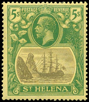 ST. HELENA 1922-37, 1/2d. + 1 1/2d. + 2d. + ... 