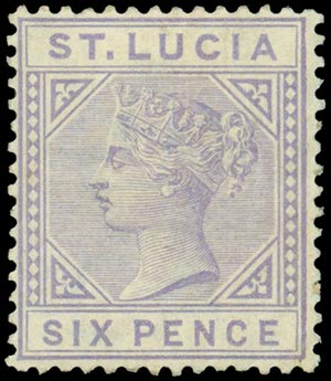 ST. LUCIA 1886, 6d. lilac (S.G. 35). NO GUM. ... 