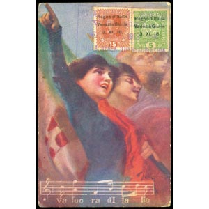 1918 POSTA AEREA TRANSADRIATICA, cartolina ... 