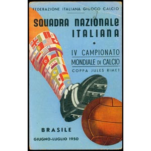 CAMPIONATO DEL MONDO BRASILE 1950, cartolina ... 