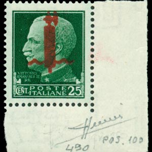 FASCIO GROSSO (posizione 100), francobollo ... 
