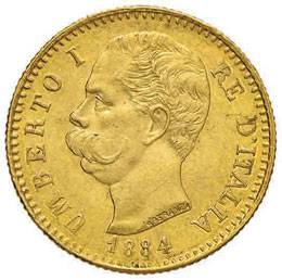 Umberto I (1878-1900) 20 Lire 1884 ... 