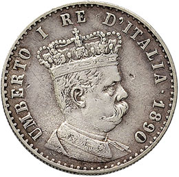 Eritrea - 50 Centesimi - 1890 - AG ... 