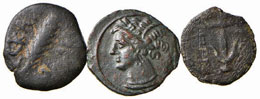Greche -  - - Lotto di tre bronzi: ... 