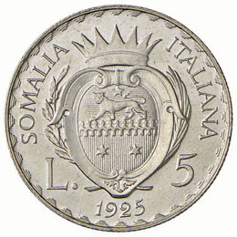 Somalia - 10 e 5 Lire - 1925   - ... 
