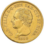 Carlo Felice (1821-1831) 80 Lire 1830 G - ... 