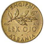 Albania 0,10 Lek 1941 XIX - Pag. ... 