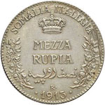 Somalia Mezza Rupia 1913 - Pag. ... 