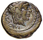 PORCIA - M. Porcius Cato (89 a.C.) Quinario ... 
