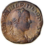 Filippo II (247-249) Sesterzio - C. 18 (AE ... 