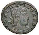 Delmazio (335-337) AE 4 (AE g. 1,46)