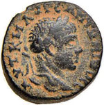Elagabalo (218-222) AE 18 (Antiochia ad ... 