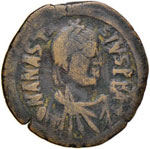 Anastasio I (491-518) Follis - Ratto 337 (AE ... 