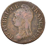 FRANCIA - Direttorio (1795-1799) 5 Centesimi ... 