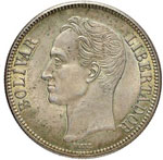 VENEZUELA - Repubblica (1823) 5 Bolivares ... 