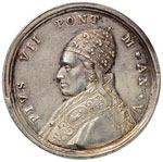 PAPALI - Pio VII (1800-1823) Medaglia A. V - ... 