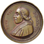 PAPALI - Pio VII (1800-1823) Medaglia A. XVI ... 