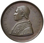 PAPALI - Pio IX (1846-1866) Medaglia A. XI - ... 