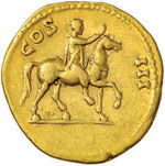 Adriano (117-138) Aureo - RIC 348 ... 