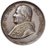 PAPALI - Pio IX (1866-1878) Medaglia A. ... 