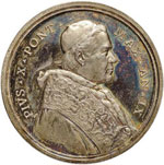 PAPALI - Pio X (1903-1914) Medaglia A. IX - ... 