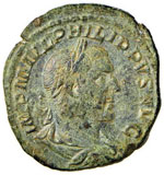 Filippo I (244-249) Sesterzio - C. 59; RIC ... 