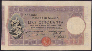 SICILIA - Banco di Sicilia - Biglietti al ... 