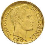 COLOMBIA - Repubblica 5 Pesos 1920 - Kr. ... 