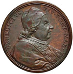 PAPALI - Benedetto XIV (1740-1758) Medaglia ... 