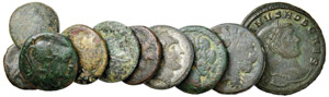 Greche  Lotto di 10 monete