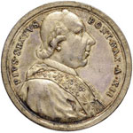 PAPALI - Pio VI (1775-1799) Medaglia A. XII ... 