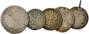 Zecche Italiane FIRENZE - Lotto di 5
 monete