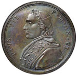 PAPALI - Pio VII (1800-1823) Medaglia A. VI ... 