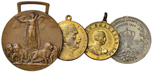 Medaglie SAVOIA - lotto di 4 medaglie di ... 