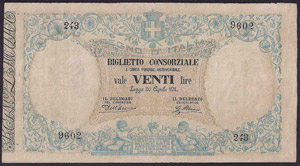 CONSORZIALI - Biglietti Consorziali 20 Lire ... 