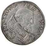 BOLOGNA - Sisto V (1585-1590) Testone - CNI ... 