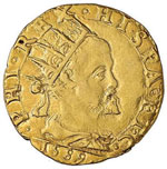 MILANO - Filippo II (1554-1598) Doppia 1589 ... 