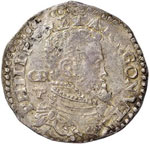 NAPOLI - Filippo II (1554-1598) Mezzo ducato ... 