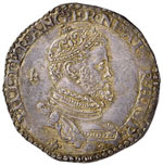 NAPOLI - Filippo II (1554-1598) Mezzo ducato ... 