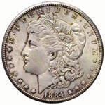 U.S.A. - Dollaro - 1884 CC - Morgan - AG R ... 
