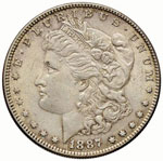 U.S.A. - Dollaro - 1887 - Morgan - AG Kr. 110
