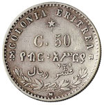 Eritrea - 50 Centesimi - 1890 - AG ... 