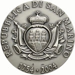 SAN MARINO - Medaglia - 2004 - 250° ... 