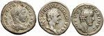 Imperiali - - Lotto di tre denari di A. Pio, ... 